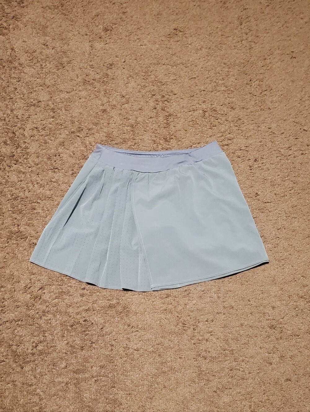 Womens Avia Light Green Pleated A-Line Women's Skirt